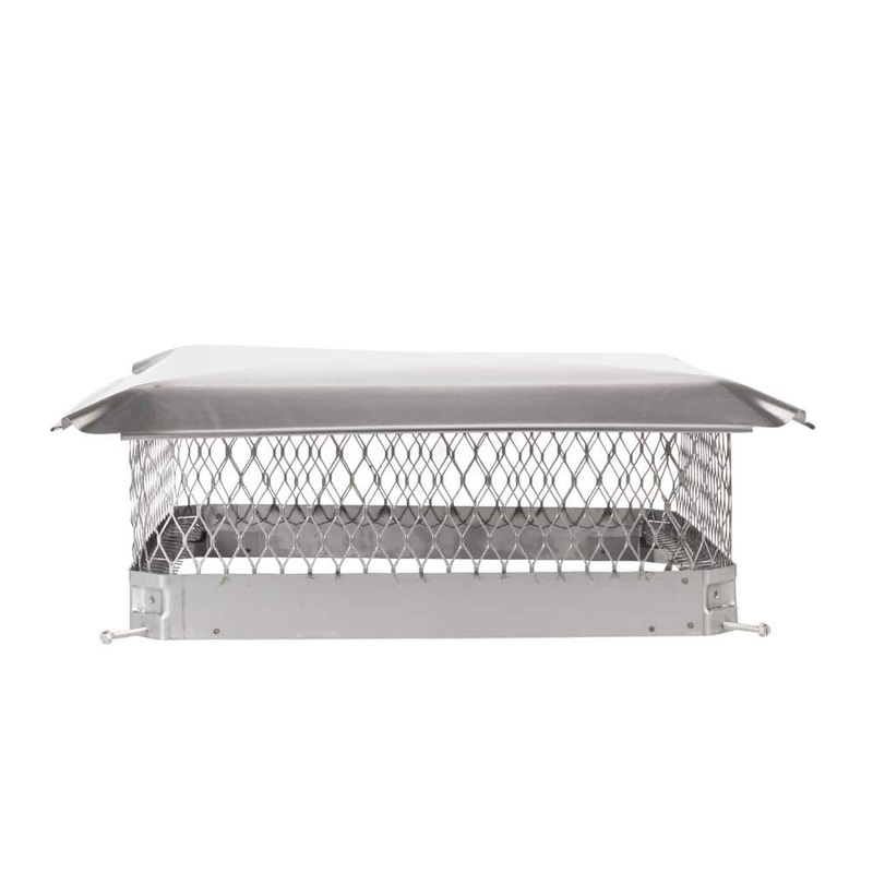 HY-C 20 in. x 20 in. Bolt-On Single Flue Chimney Cap in Stainless Steel SS2020U