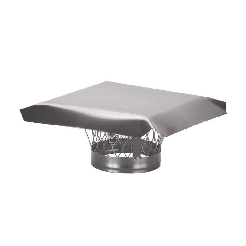HY-C 6 in. Round Clamp-On Single Flue Liner Chimney Cap in Stainless Steel LC6