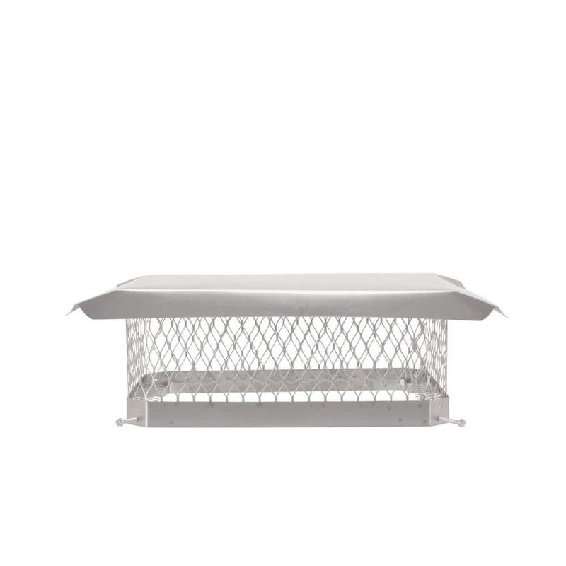 Shelter 13 in. x 18 in. Mesh Chimney Cap in Stainless Steel SPSS1318