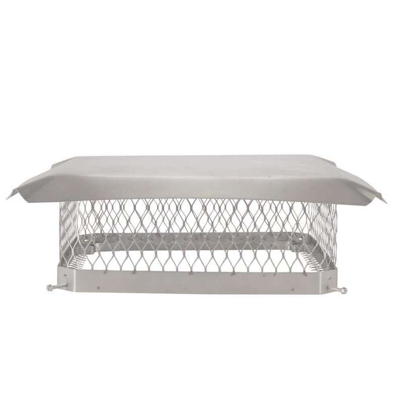 Shelter 18 in. x 18 in. Mesh Chimney Cap in Stainless Steel SPSS1818