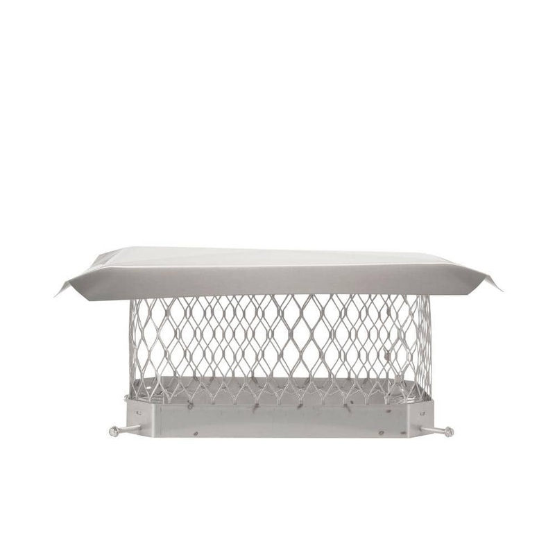 Shelter 9 in. x 13 in. Mesh Chimney Cap in Stainless Steel SPSS913