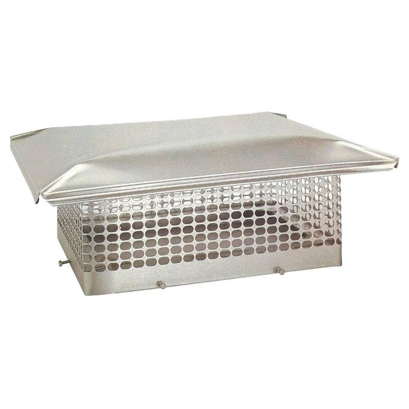 The Forever Cap 10 in. x 17 in. Adjustable Stainless Steel Chimney Cap FASC1017