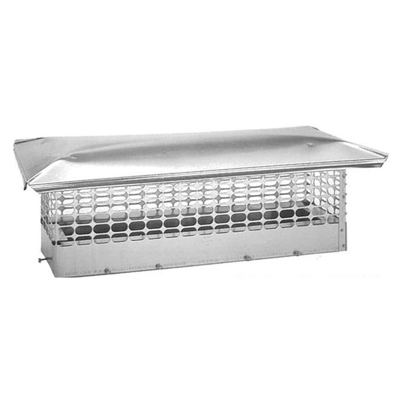 The Forever Cap 13 in. x 24 in. Adjustable Stainless Steel Chimney Cap FDC1324
