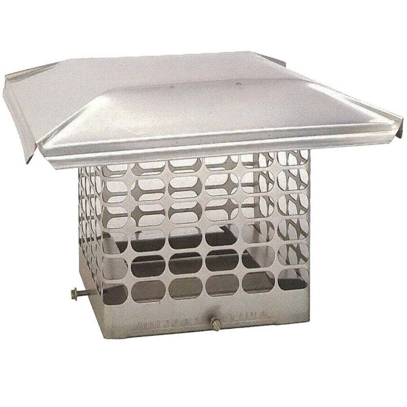The Forever Cap 18 in. x 18 in. Adjustable Stainless Steel Chimney Cap FCSF1717