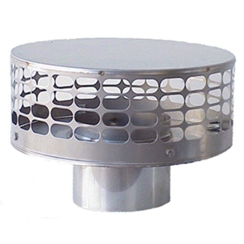 The Forever Cap Guard Liner Top 12 in. Round Fixed Stainless Steel Chimney Cap FGLTC12