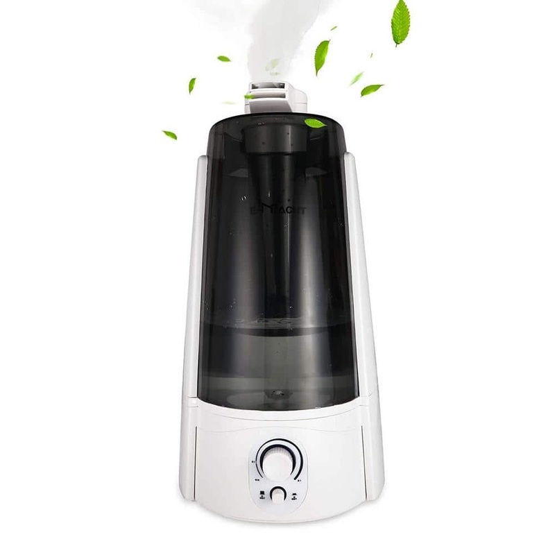 Amucolo Ultrasonic Cool Mist Humidifier 5L Humidifier with Auto Shut-Off Adjustable Mist Output Double 360 Nozzle Negative Ion Bos-CYD0-T7J
