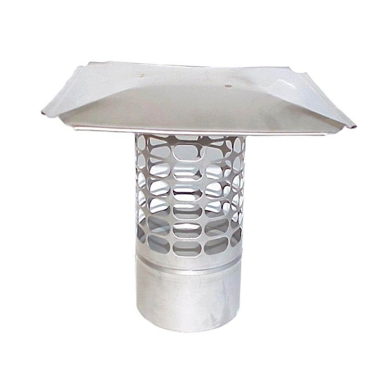 The Forever Cap Slip-In 8 in. Round Fixed Stainless Steel Chimney Cap FSIRC8