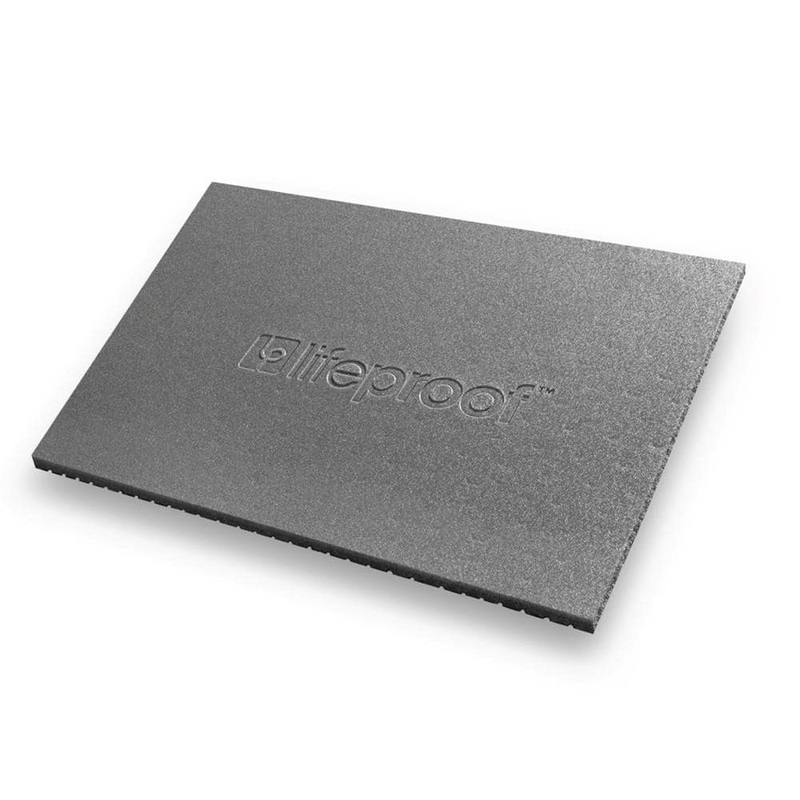 Lifeproof 8 in. x 8 in. Carpet Cushion Sample 5/16 in. Thick Waterproof Premium Plus Carpet Cushion – Color Gray 1200000821