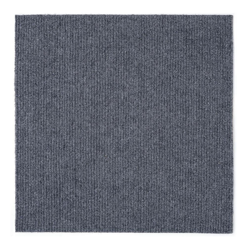 Unbranded Nexus – Gray Residential 12 x 12 in. Peel and Stick Carpet Tile Square (12 sq. ft.) NXCRPTSM12