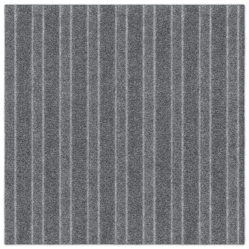 Unbranded Roma Stripe Rib Gray Residential 24 in. x 24 in. Peel and Stick Carpet Tile Square (60 sq. ft. ) 606775417024×24