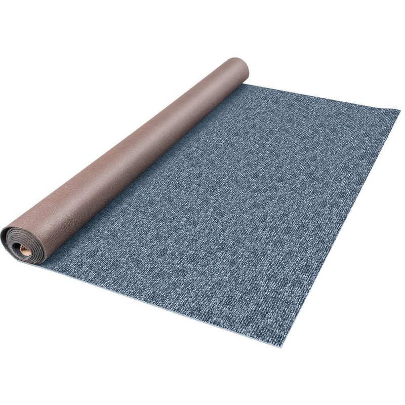 SKYSHALO Boat Carpet, 6 ft. x 13.1 ft. Marine Gray Carpet Polyester Texture Waterproof Black Carpet Full Roll Carpet JZXWDTHS1.8X5.5M1V0-1021