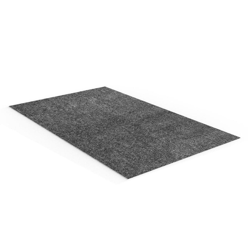 SKYSHALO Garage Floor Mat Black Full Roll Carpet Waterproof Protection Polypropylene Texture 194.26 sq. ft. Non-slip Mat CKDT81022HHSFA1DAV0-250318