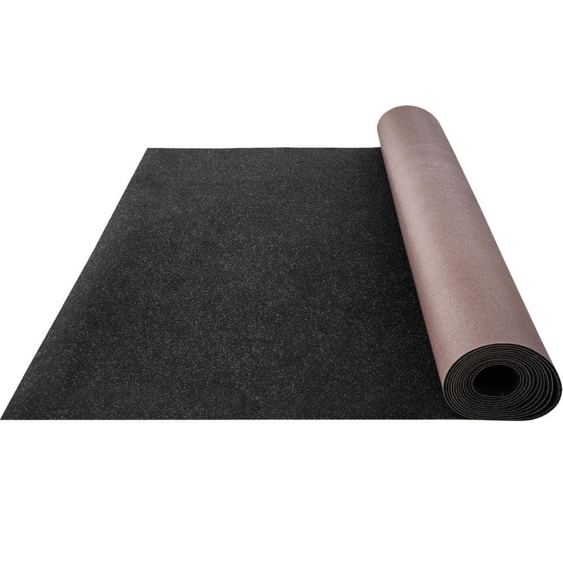 VEVOR Boat Carpet 6 ft. W x 29.5 ft. L Waterproof Indoor Outdoor Carpet, Black JXWDTHS1.8X9M0001V0