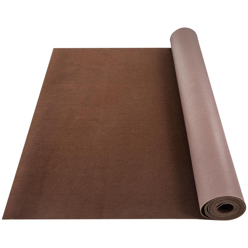 VEVOR Indoor Outdoor Carpet 6 ft. W x 23 ft. L Indoor/Outdoor Area Rug Water-Proof Carpet Roll, Deep Brown JZXWDTSZ1.87M0XXWV0