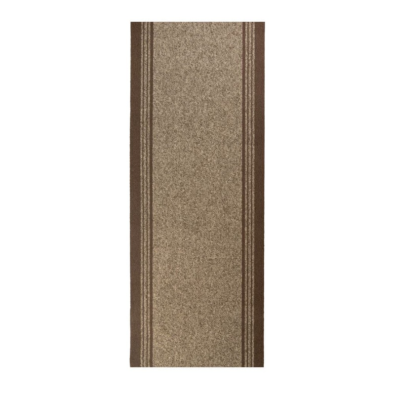 Unbranded Tracker Indoor/Outdoor Hallway Runner Rug 3 ft. W x 6 ft. L Beige Polyester Garage Flooring TRCKR-BEI-36X6