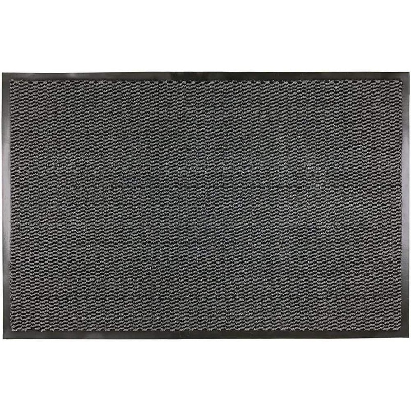 RugStylesOnline PVC Backing 2 ft. W x 3 ft. Grey-Black Garage Flooring PVC-GR-BL-2X3
