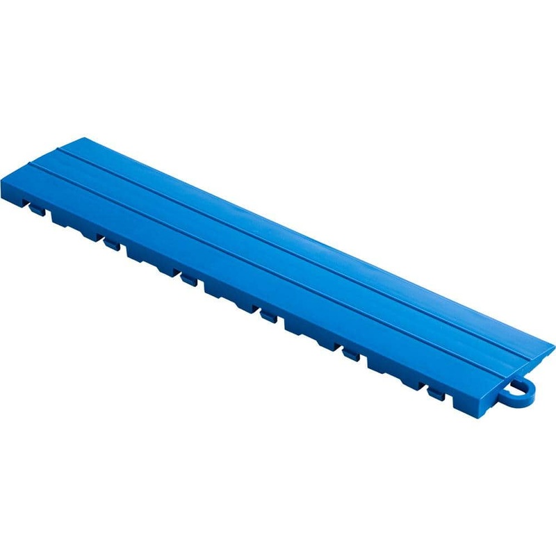 Swisstrax 2.75 in. x 12 in. Royal Blue Pegged Polypropylene Ramp Edging for Diamondtrax Home Modular Flooring (10-Pack) HOME-DMD-RB-10PG