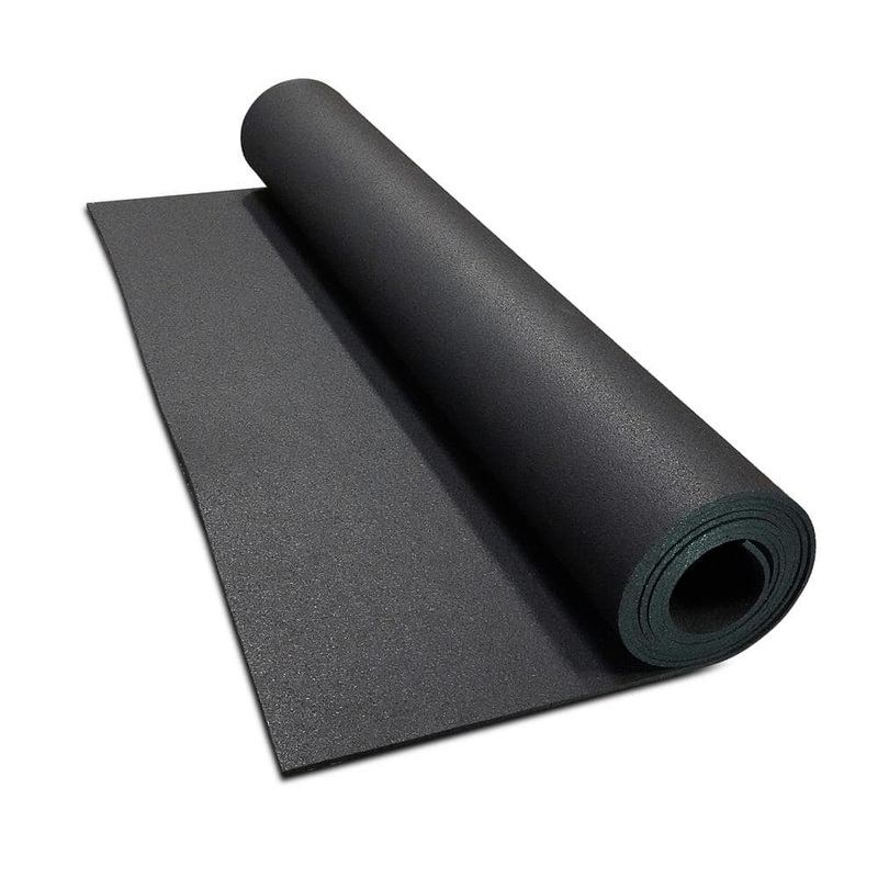 Survivor SportFloor Isometric Black 48 in. x 600 in. x 0.3 in. Rubber Gym/Weight Room Flooring Rolls (200 sq. ft. ) 01010805000