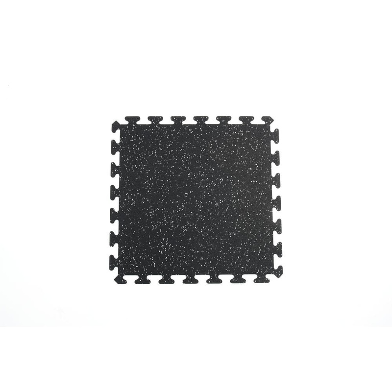 Unbranded Matter Surfaces Gym/Exercise Recycled Rubber Center Tiles Black w/Gray 25 in.x 25in.x 0.3 Thick 8-Tiles/Case, 32 sq. ft. EZFLEXCTRBG