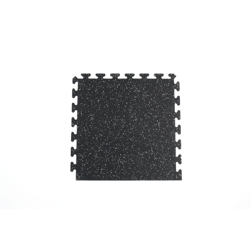 Unbranded Matter Surfaces Gym/Exercise Recycled Rubber Side Tiles Black w/Gray 25in.x 25in.x 0.3 Thick. 4-Tiles/Case,16 sq. ft. EZFLEXSDBG