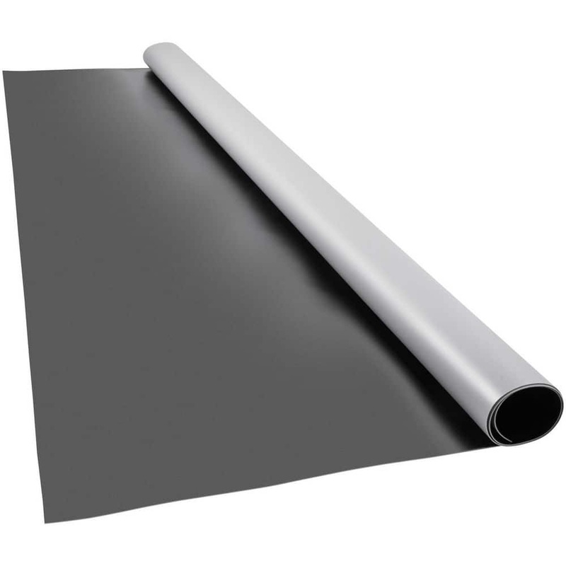 VEVOR Dance Floor 6.6 x 11.8 ft. Dance Floor Roll 0.06 in. Thick Reversible Portable Dance Floor 77.5 sq ft,Grey/Black PVCDBHS2MX3.6M001V0