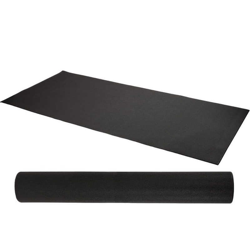 Unbranded Black 24 in. W x 48 in. L x 0.25 in. T EVA Foam Gym Flooring Mat (8 sq. ft.) Mat-1020