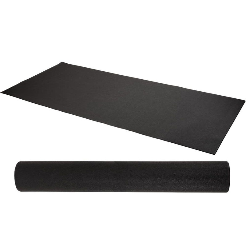 Unbranded Black 48 in. W x 96 in. L x 0.25 in. T EVA Foam Gym Flooring Mat (32 sq. ft.) Mat-1023