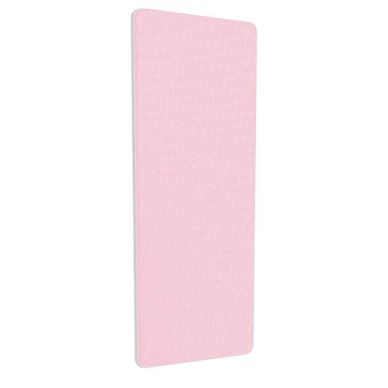 Unbranded Pink 24 in. W x 72 in. L x 0.3 in. T Thermoplastic Elastomers Gym Flooring Mat (12 sq. ft.) HD57DAMat11