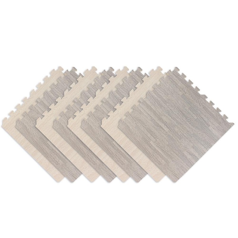 Wellco 24 in. x 24 in. x 0.47 in. Multi-Colored EVA Interlocking Foam Floor Mat 32 sq ft. (8-Tiles Per Case) PMWWG8P