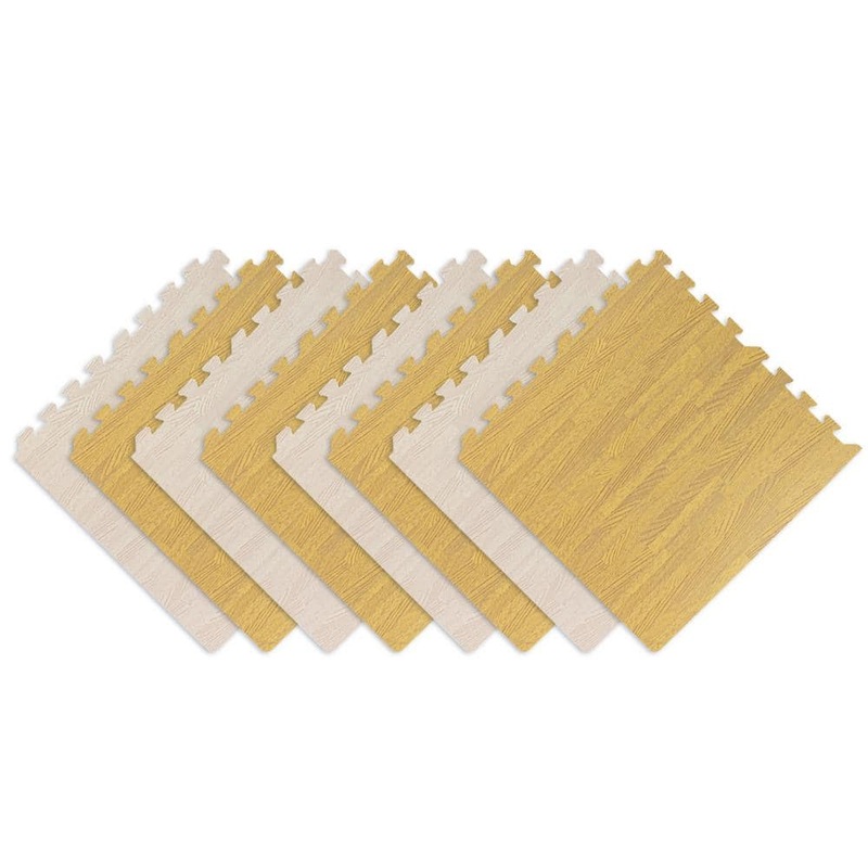 Wellco 24 in. x 24 in. x 0.47 in. Multi-Colored Puzzle EVA Interlocking Foam Floor Mat 32 sq ft. (8-Tiles Per Case) WMWWL8P