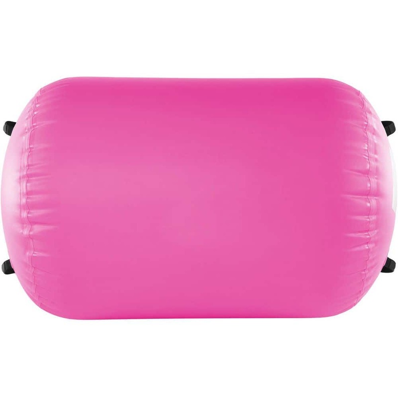 SKYSHALO Air Mat Tumble Track Air Spot, Round Inflatable Air Roller with Electric Pump, Area 7.89, Pink, 23.6 x 48.4 inches GTZKFQD4024IABG32V1-250424