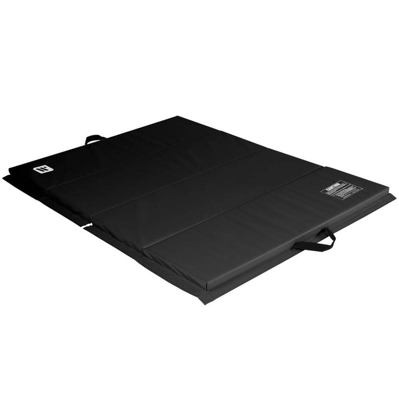 We Sell Mats Black 48 in. W x 72 in. L x 2 in. T Vinyl Personal Fitness and Exercise Gym Flooring Mat Gymnastics (24 sq. ft.) ECO4X6BK-50M