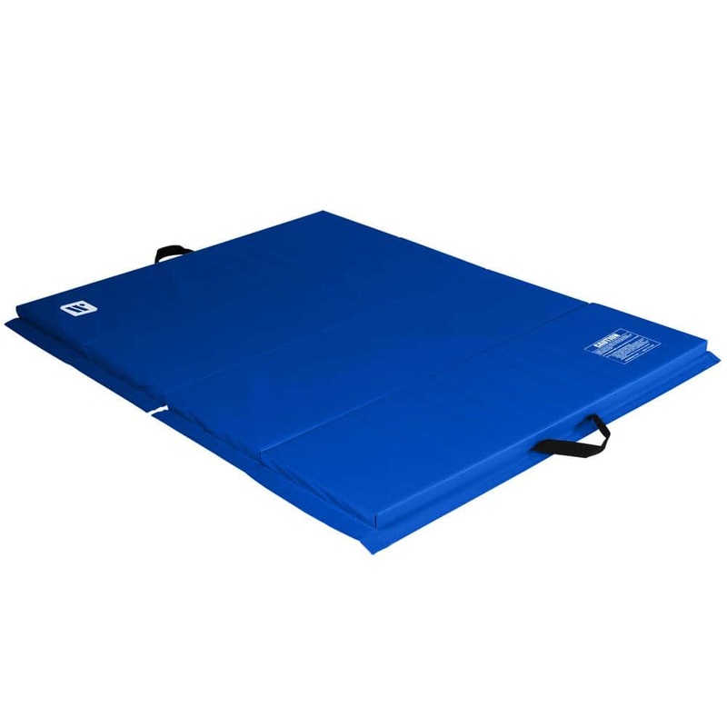 We Sell Mats Blue 48 in. W x 72 in. L x 2 in. T Vinyl Personal Fitness and Exercise Gym Flooring Mat Gymnastics (24 sq. ft.) ECO4X6BL-50M