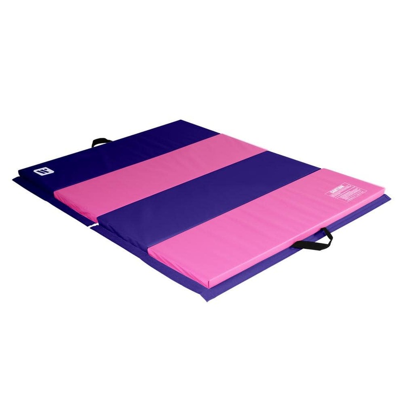 We Sell Mats Purple-Pink 48 in. W x 72 in. L x 2 in T Vinyl Personal Fitness and Exercise Gym Flooring Mat Gymnastics (24 sq. ft.) ECO4X6PRPK-50M