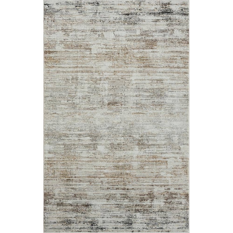 Unbranded Babette Gray/Multi 5 ft. x 8 ft. Striped High-Low Textured Indoor Area Rug 9824A8590D3048