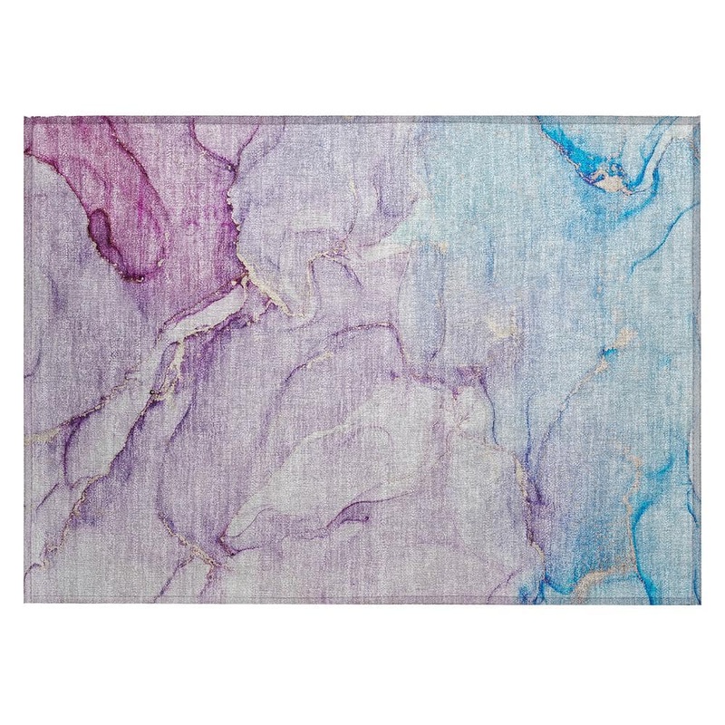 Addison Rugs Chantille ACN516 Purple 1 ft. 8 in. x 2 ft. 6 in. Machine Washable Indoor/Outdoor Geometric Area Rug ACN516PP20X30