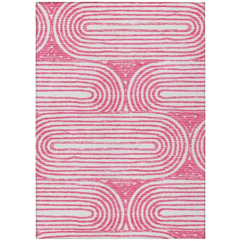 Addison Rugs Chantille ACN540 Blush 3 ft. x 5 ft. Machine Washable Indoor/Outdoor Geometric Area Rug ACN540BL3X5