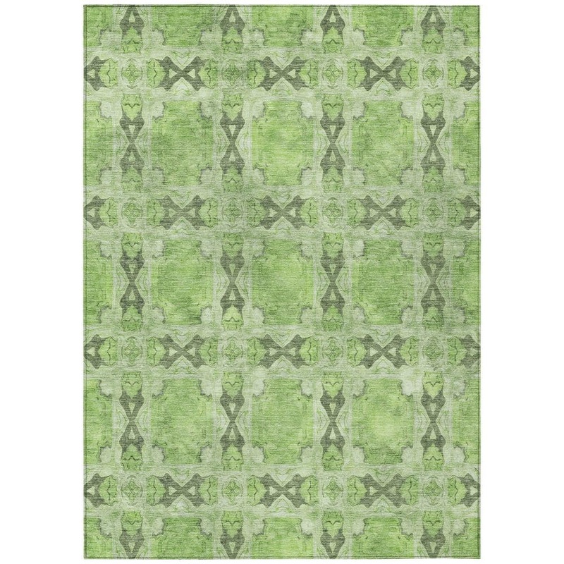 Addison Rugs Chantille ACN564 Green 9 ft. x 12 ft. Machine Washable Indoor/Outdoor Geometric Area Rug ACN564GE9X12