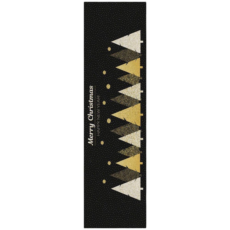 Addison Rugs Cozy Winter 2 ft. 3 in. x 7 ft. 6 in. Black Indoor/Outdoor Washable Area Rug ACW41MI2X7