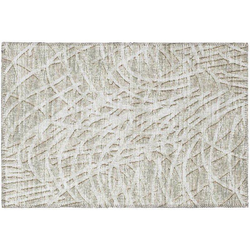 Addison Rugs Rylee Beige 1 ft. 8 in. x 2 ft. 6 in. Geometric Indoor/Outdoor Area Rug ARY32BE20X30