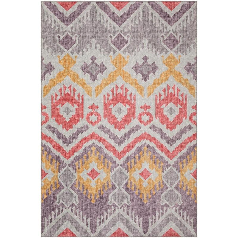 Addison Rugs Yuma 8 ft. x 10 ft. Purple Geometric Indoor/Outdoor Washable Area Rug AYU32PR8X10