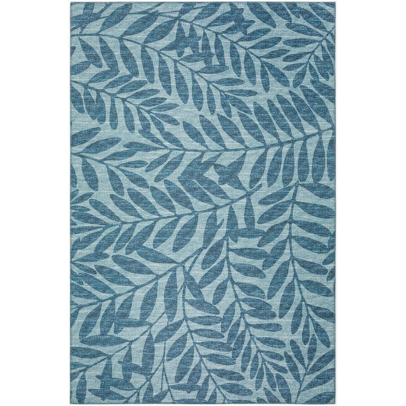 Addison Rugs Yuma Blue 8 ft. x 10 ft. Geometric Indoor/Outdoor Washable Area Rug AYU35BL8X10