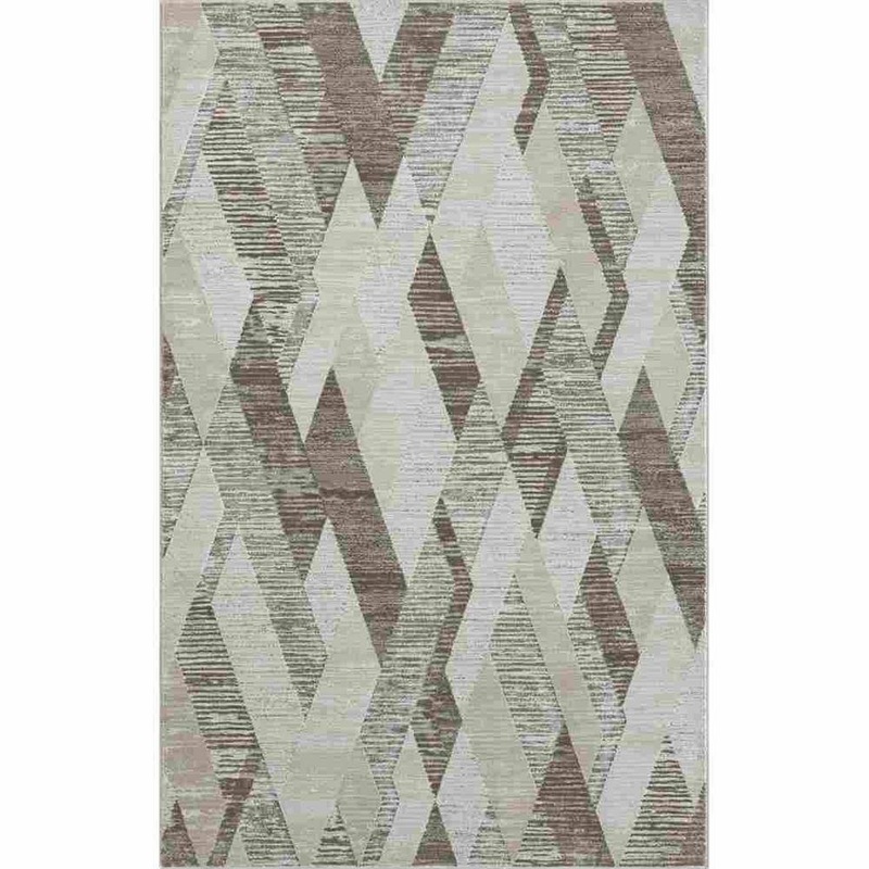 Unbranded Babette Gray/Beige 4 ft. x 6 ft. Geometric Diamond High-Low Textured Indoor Area Rug 7914A8590D3048