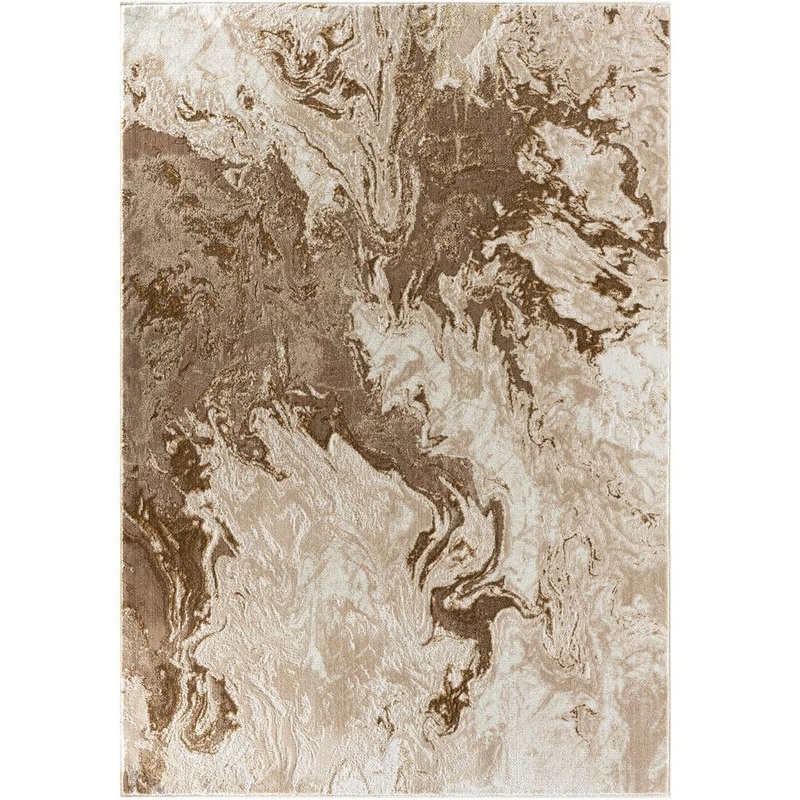 Unbranded Beige Polypropylene 6 ft. x 9 ft. Abstract Indoor Area Rug A46A1-rug-919