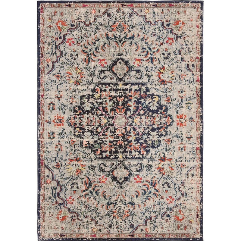 Unbranded Beige Polypropylene 6 ft. x 9 ft. Geometric Indoor Area Rug A46A1-rug-937