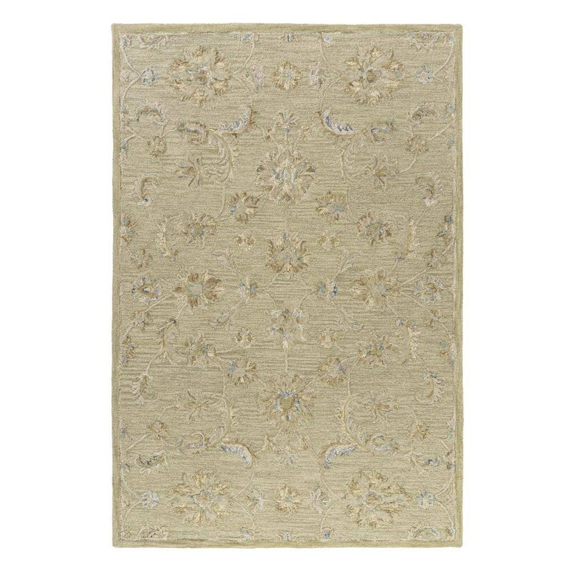 Unbranded Diana Green/Beige 7 ft. 7 in. x 9 ft. 9 in. Botanical Indoor Area Rug 1594A8590D3048