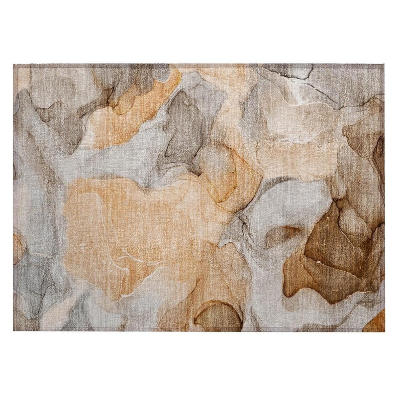 Addison Rugs Chantille ACN504 Orange 1 ft. 8 in. x 2 ft. 6 in. Machine Washable Indoor/Outdoor Geometric Area Rug ACN504OR20X30