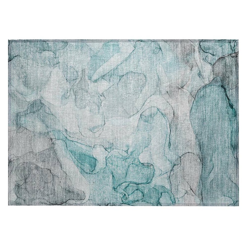 Addison Rugs Chantille ACN512 Teal 1 ft. 8 in. x 2 ft. 6 in. Machine Washable Indoor/Outdoor Geometric Area Rug ACN512TE20X30