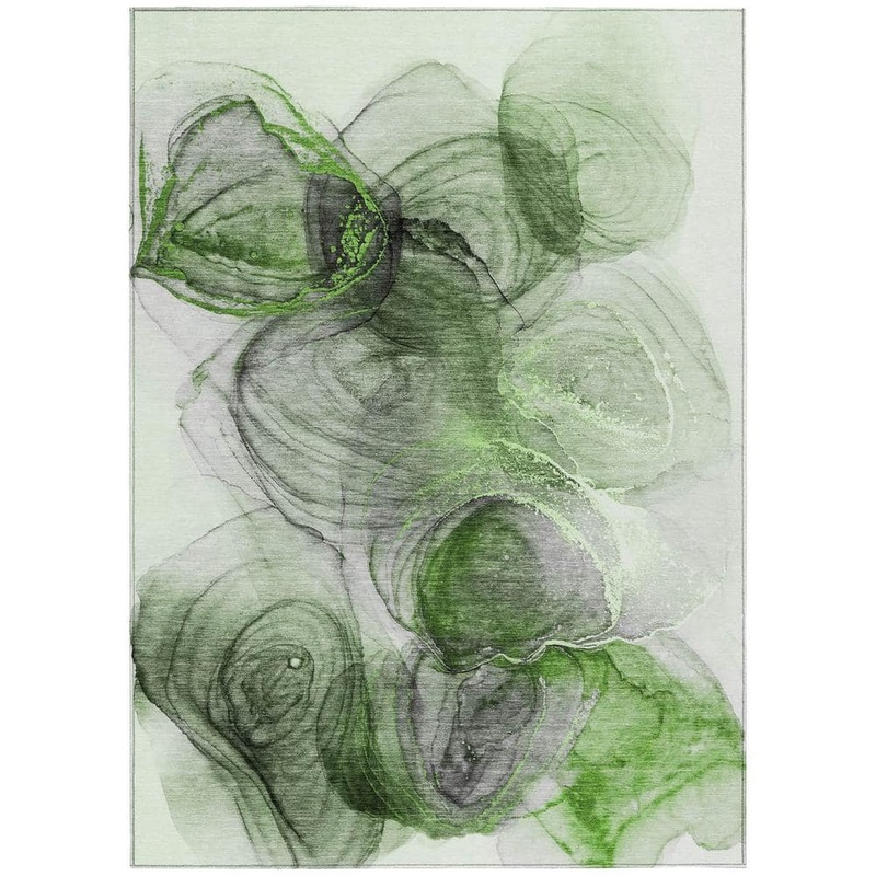 Addison Rugs Chantille ACN513 Olive 3 ft. x 5 ft. Machine Washable Indoor/Outdoor Geometric Area Rug ACN513OL3X5