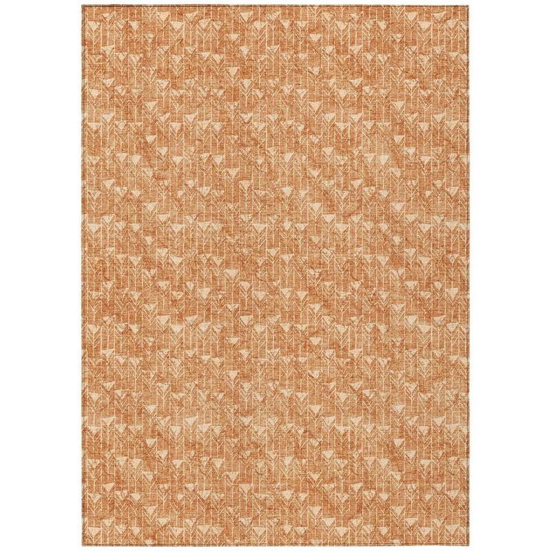 Addison Rugs Chantille ACN514 Salmon 5 ft. x 7 ft. 6 in. Machine Washable Indoor/Outdoor Geometric Area Rug ACN514SM5X8